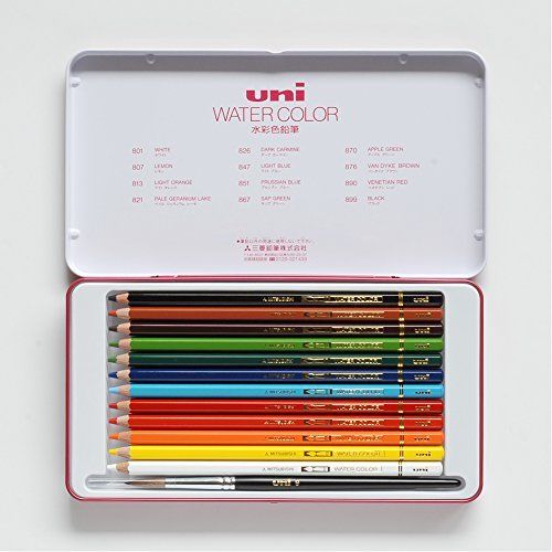 Mitsubishi Pencil Uni Water Color 12 colors UWC12C NEW from Japan_2