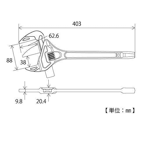 TOP TMW-400 Vertical Motor Wrench Tightening Pipe Fitting Valve 38-88mm NEW_2