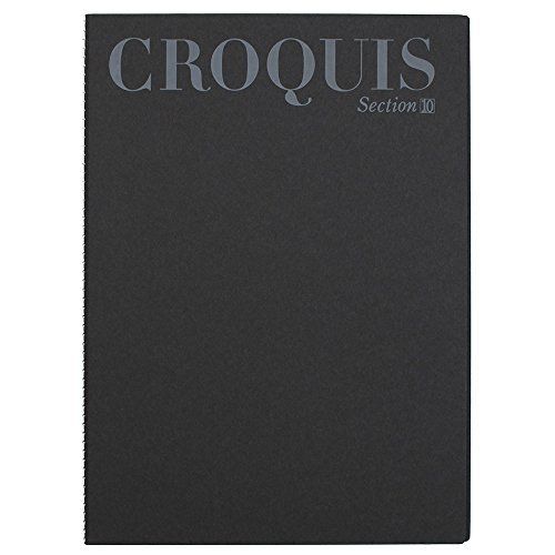 Maruman sketchbook section Croquy book white clochee paper 10 mm grid ruler S237_1