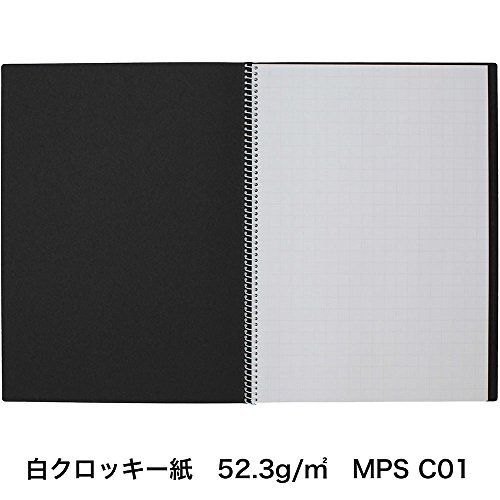 Maruman sketchbook section Croquy book white clochee paper 10 mm grid ruler S237_3
