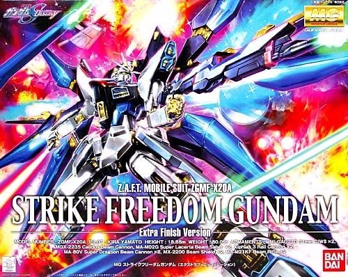 BANDAI MG 1/100 ZGMF-X20A STRIKE FREEDOM GUNDAM EXTRA FINISH Ver Model Kit Japan_1