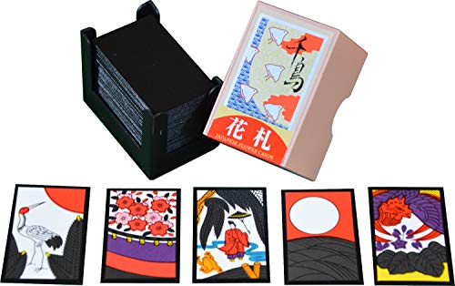 Hanafuda Japanese Flower Cards 48-cards in Plastic Case Made in Japan ‎HACH NEW_1