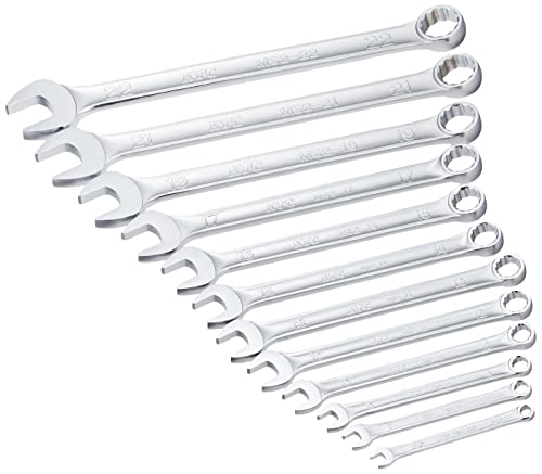 KTC Combination Wrenches 12pcs Set with Tray 5.5mm-22mm TMS212 Open End NEW_1