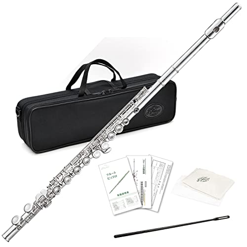 J Michael Flute For beginners FL-300S Silver plating finish Offset type ring key_1