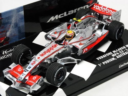 Kyosho Minichamps DP 1/43 V McLaren MP4/22 Hamilton first race Podium 530074312_1