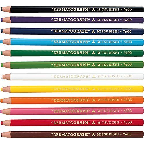 Mitsubishi Pencil Colored pencil Oily Dermatograph No. 7600 12 colors K760012C_2