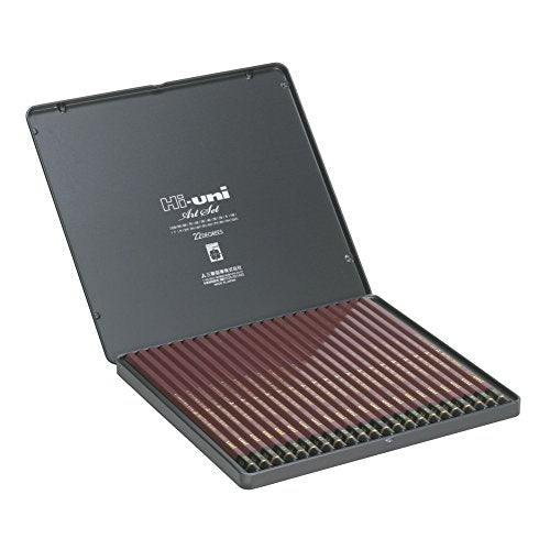 Mitsubishi uni Hi-uni Wood-cased Pencil Drawing Art Set 22-Pencils HUAS NEW_3