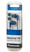 Panasonic Canal Type earphone RP-HJE150-A Blue 1.2m Cable Plastic 3size earpiece_3
