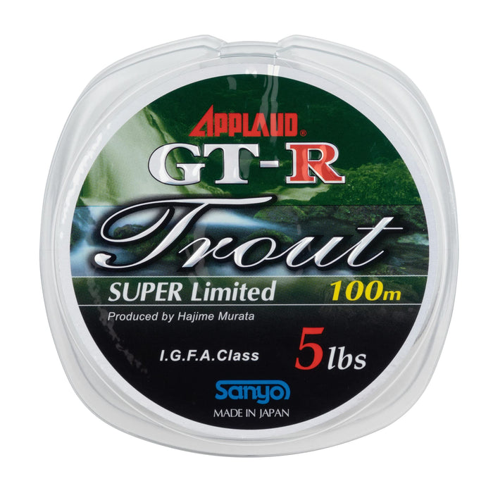 Sanyo Nylon APPLAUD GT-R Trout SUPER Limited 100m 10LB Fishing Line Silver NEW_4