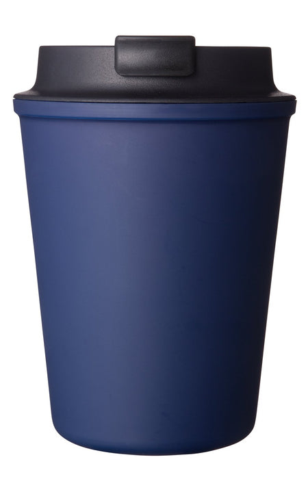 Rivers Portable Wall Mug Slipped Navy 350ml W91xD91xH130mm PP Cup, Silicone Lid_1