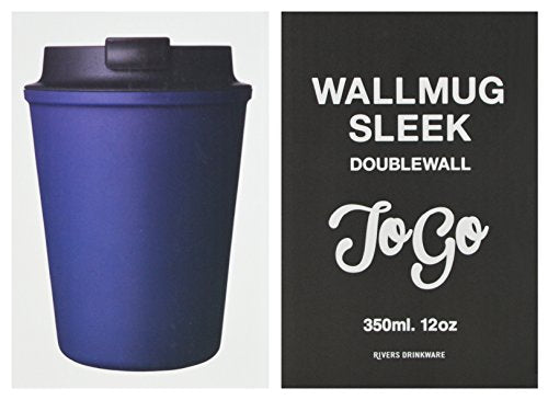 Rivers Portable Wall Mug Slipped Navy 350ml W91xD91xH130mm PP Cup, Silicone Lid_2