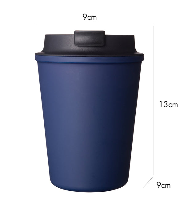 Rivers Portable Wall Mug Slipped Navy 350ml W91xD91xH130mm PP Cup, Silicone Lid_3