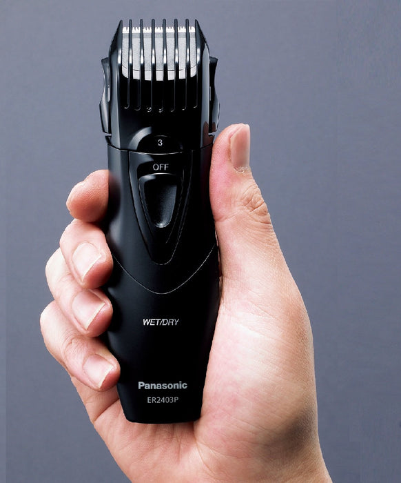 Panasonic beard trimmer black With 5-step attachment ER2403PP-K Battery Powered_2