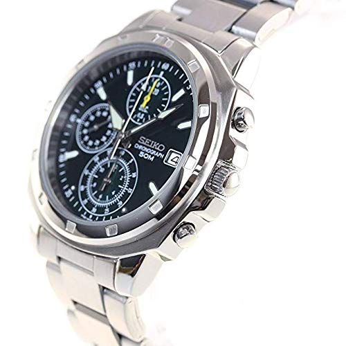 SEIKO Chronograph SND411P Men's Watch Silver 5BAR Chronograph NEW from Japan_4