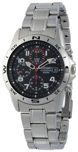 Seiko CHRONOGRAPH SND375PC Oversea Model Stainless Steel Silver NEW from Japan_1