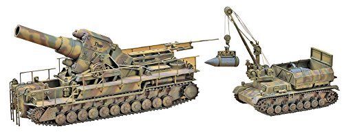 Hasegawa 1/72 54cm Morser Karl w/Munitionspanzer IV ausf.F Model Kit NEW Japan_1