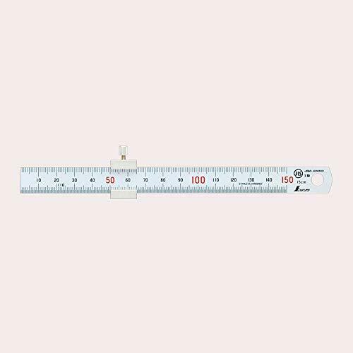 Shinwa 76751 Mini Ruler Scale with Stopper Stainless Steel NEW from Japan_1