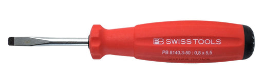 Pb Swiss Grip Flat Head Screw Driver -8100 8140-3-50 Metal L150mm Red Handle NEW_1