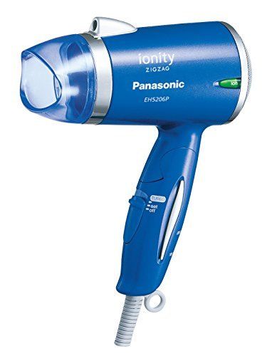 Panasonic Ionitis Negative Ion Hair Dryer ZIGZAG Blue EH 5206P-A NEW from Japan_1