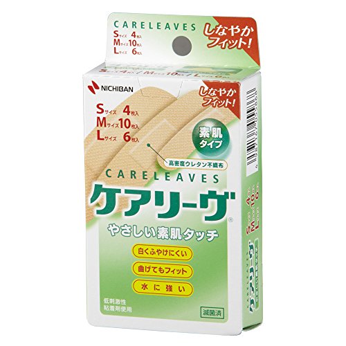 Nichiban Emergency Plaster Care Leave S size 4,M size 10  and L size 6 sheets_1