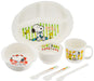 Richell Snoopy baby tableware set disinfectable sinkable material Microwaveable_1