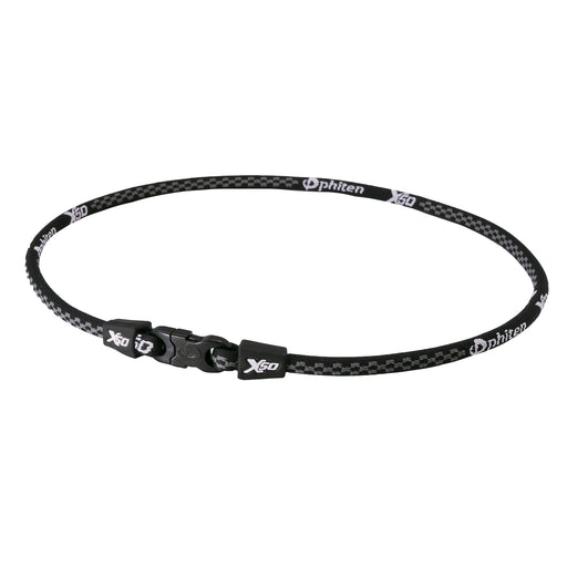 Phiten necklace RAKUWA neck X50 black 55cm Aqua Titanium X50 ‎TF360254 NEW_1