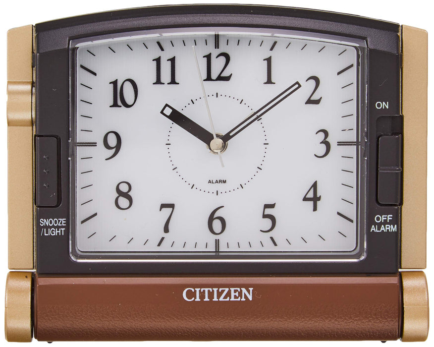 Citizen Alarm Table Clock Analog Abroad963 Traveling Brown 4Ge963-006 Battery_2