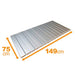 Tatami bath lid / L-15/75x149 / metallic gray L-15 folding Topre AG+ NEW_2