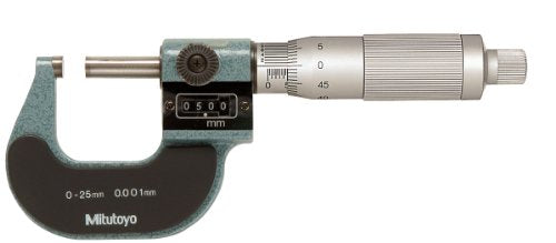 Mitutoyo 193-111 Digit Outside Micrometer Ratchet Stop 0-25Mm Range 0.001mm NEW_1