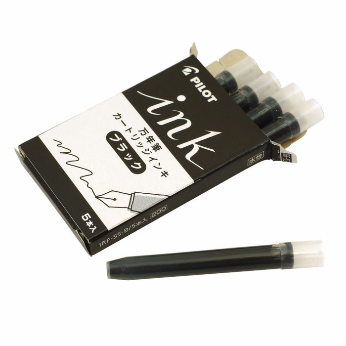 PILOT IRF-5S -B Cartridge Ink for Fountain Pen Black 5 pcs NEW from Japan_1