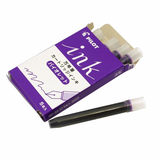 PILOT IRF-5S -V Cartridge Ink for Fountain Pen Violet 5 pcs NEW from Japan_1