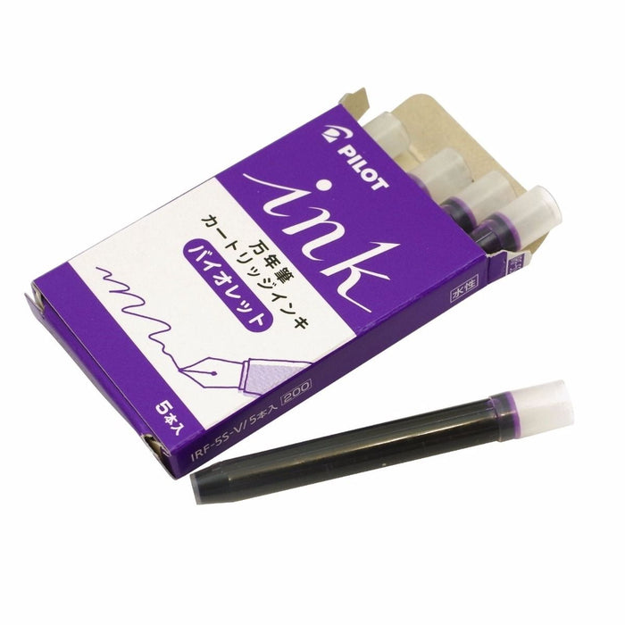 PILOT IRF-5S -V Cartridge Ink for Fountain Pen Violet 5 pcs NEW from Japan_1