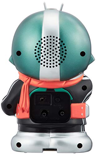 Rhythm alarm clock masked Kamen Rider voice alarm green 4SE502RH05 NEW_2
