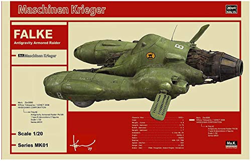 Hasegawa Maschinen Krieger Anti Gravity Armor Fighter Pkf.85 Falke 1/20 Scale_8