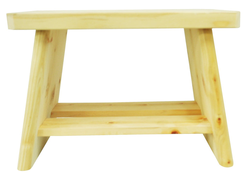 Hoshino Industry Bath Chair Beige 29 x 18 x 20.5cm Hinoki Cypress Made in Japan_2