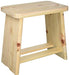 Hoshino Industry Bath Chair Beige 29 x 18 x 28cm Hinoki Cypress NEW from Japan_1