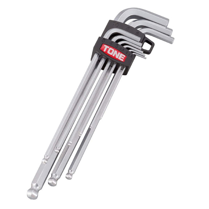 TONE Long ball point Hex Key Wrench L-Type wrench set BL900 Made in Japan NEW_1