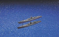 Aoshima 1/700 I.J.N. Submarine I-1 & I-6 Plastic Model Kit from Japan NEW_1