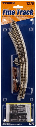Tomix 012795 Electric Curved Turnout N-CPL317/280-45(F) Power-routing (N scale)_1