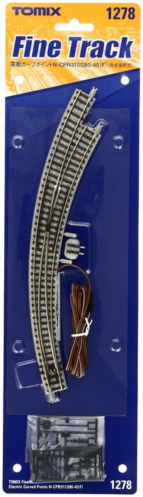 TOMIX N gauge electric point N-CPR317/280-45 F fully selectable type 012788 NEW_1