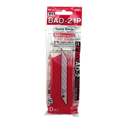 NT CUTTER BAD-21P Spare blade Light-Duty 30 degree 10-Blade for NT A-1P/AD-2P_1