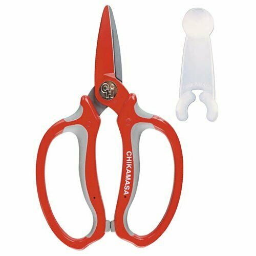 CHIKAMASA MF-8000R Flower Shears with Cap Sap-Resisting Blade NEW from Japan_1