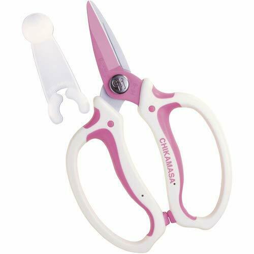 CHIKAMASA MF-8000P Flower Shears with Cap Sap-Resisting Blade NEW from Japan_1