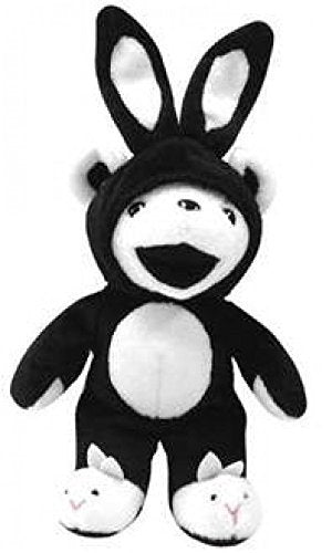 Grateful Dead Bean Bear 7 inch JACK-A-RABBIT Black Rabbit Plush Doll ‎J66082K_1