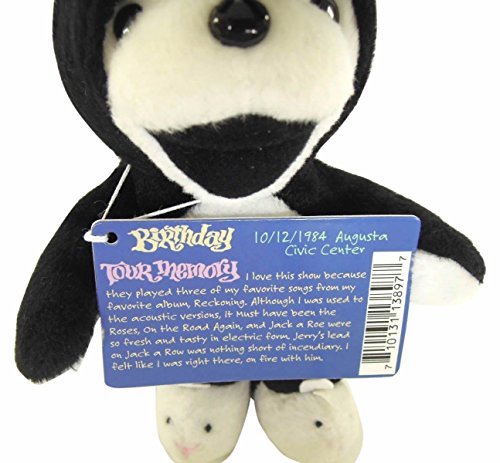 Grateful Dead Bean Bear 7 inch JACK-A-RABBIT Black Rabbit Plush Doll ‎J66082K_3