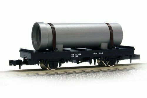 Tomix N Scale J.N.R. Flat Wagon CHI1 (With Earthen Pipe) NEW from Japan_1