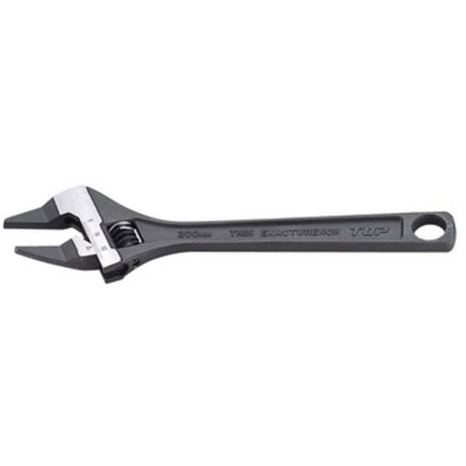 TOP ‎HT-200B-S THIN JAW ADJUSTABLE WRENCH BENT TYPE (216mm) Made in Japan NEW_1