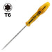 VESSEL Power grip Torque Driver T6×80mm B-5400TX Yellow NEW from Japan_2