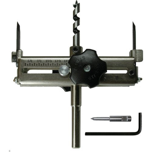 STAR-M 5010 Quick Adjustable Circle Cutter 60 to 200mm Black 10mm triple groove_1