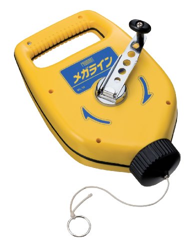 PROMART Mega line Chalk line 50m ML-50 Yellow ABS, Cotton thread NEW from Japan_1
